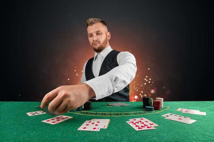 Layar home aplikasi mobile garasiqq menampilkan meja live-dealer dan opsi slot games